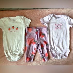 Baby girl matching set